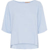Bluse med knapper – Soft blue hørmix