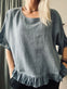 Bluse Olivia hørmix stone - VIAMAJA.DK