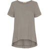 Bluse oversize hør – Fango / beige