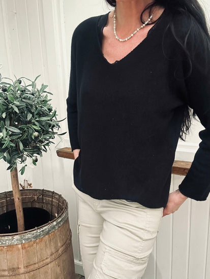 Bluse SOFT – Black - VIAMAJA.DK