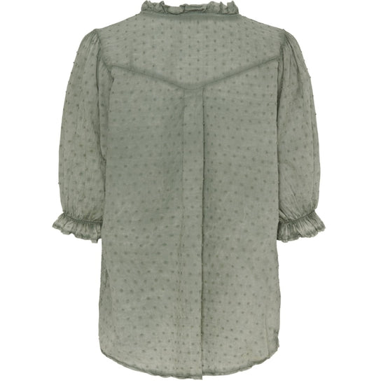 Bluse Theresa – Dusty green - VIAMAJA.DK