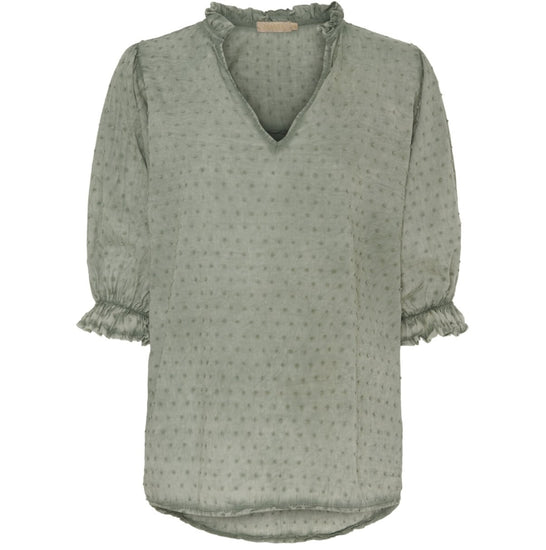 Bluse Theresa – Dusty green - VIAMAJA.DK