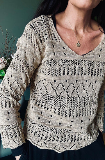 Bluse Viga Beige - VIAMAJA.DK