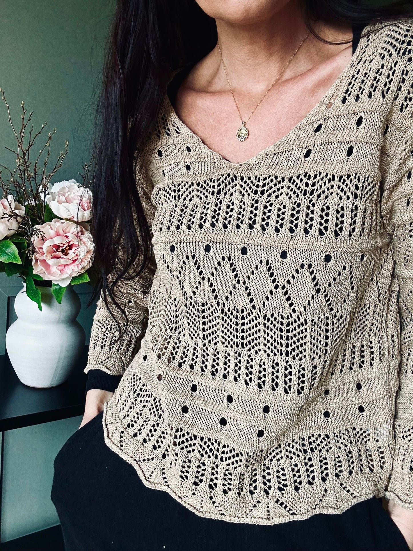 Bluse Viga Beige - VIAMAJA.DK