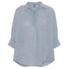 Bluse VIGGA 100% hør - Jeans blue