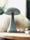 Bordlampe genopladelig – Mushroom Grå - VIAMAJA.DK