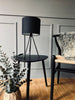 Bordlampe - Sort på ben