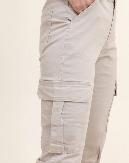 Bukser Cargo beige - VIAMAJA.DK