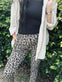 Bukser Leopard med stretch - Taupe - VIAMAJA.DK