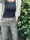 Bukser Leopard med stretch - Taupe - VIAMAJA.DK