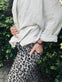 Bukser Leopard med stretch - Taupe - VIAMAJA.DK