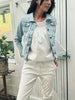 Bukser m. stretch - White plus onesize 40-48