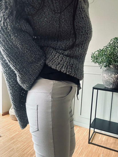 Bukser med stretch – Grey - VIAMAJA.DK