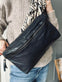Bumbag Big Leather - Black - VIAMAJA.DK
