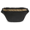 Bumbag - BLACK / GOLD i blød skind kvalitet