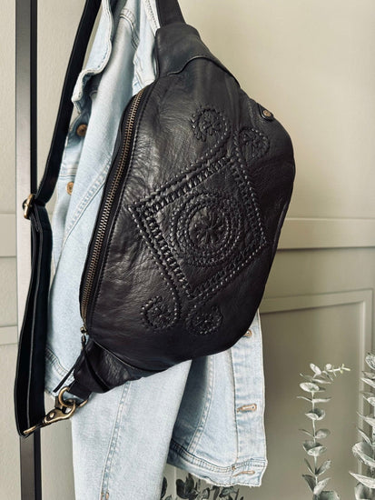 Bumbag Boheme Black – Handmade - VIAMAJA.DK