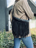Bumbag COW Black - med frynser