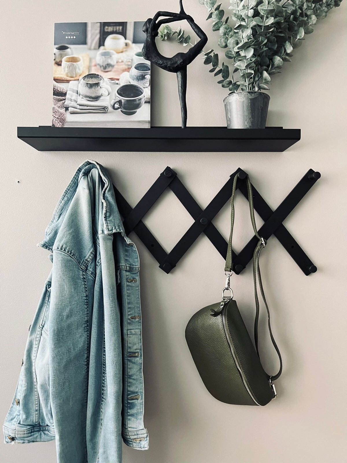 Bumbag Kaki leather - VIAMAJA.DK