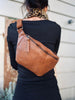 Bumbag KATIE flet - Cognac