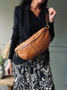 Bumbag m. kontrast – XL Cognac