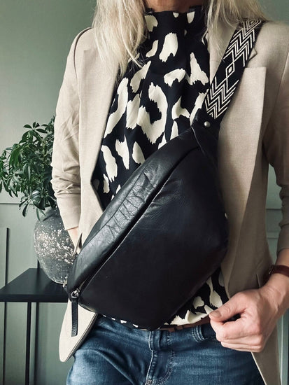 Bumbag m. Lux rem - Black - VIAMAJA.DK