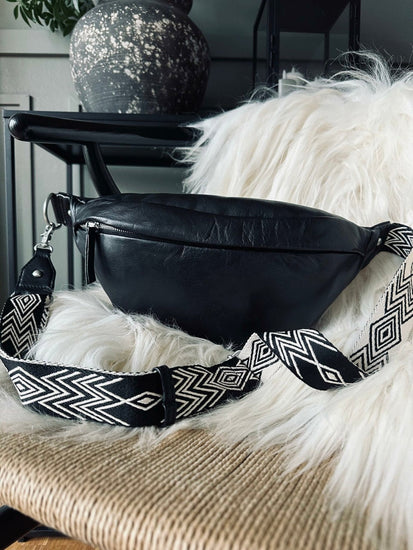 Bumbag m. Lux rem - Black - VIAMAJA.DK