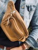 Bumbag MAY med Guld lynlås – læder