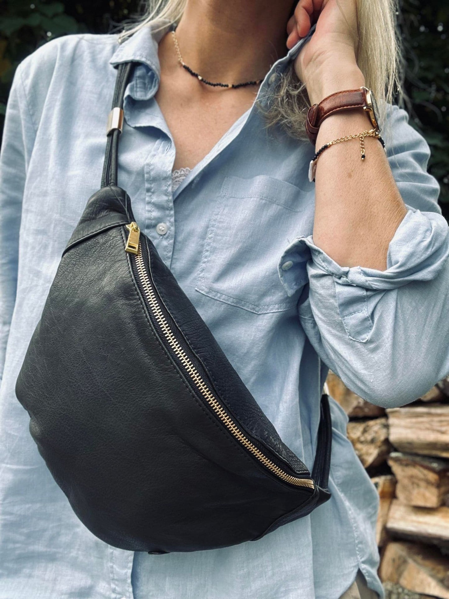 Bumbag Nelly - Blød kalveskind - VIAMAJA.DK