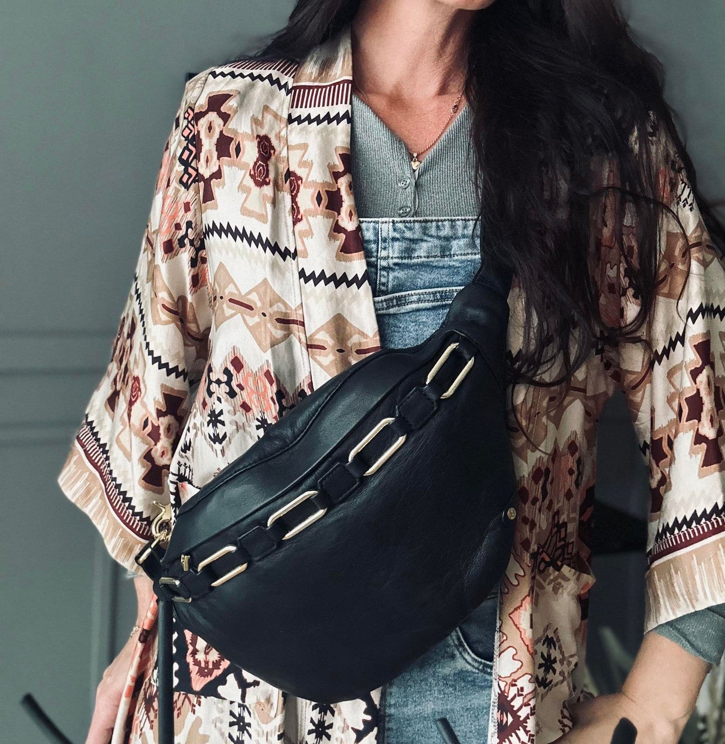 Bumbag Paula Gold i blødt lammeskind - VIAMAJA.DK