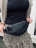 Bumbag ROCKET SMALL- Sort lammeskind