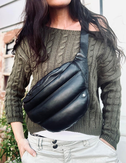 Bumbag TRENDY i det blødeste lammeskind - VIAMAJA.DK