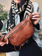 Bumbag washed cow – Cognac - VIAMAJA.DK