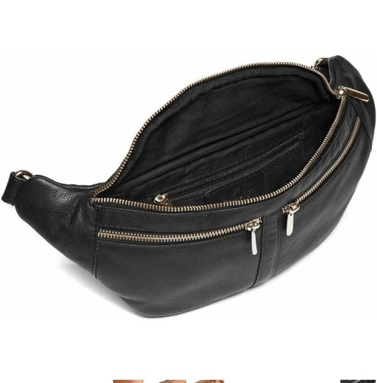Bumbag ZIPPER Black / Gold - VIAMAJA.DK