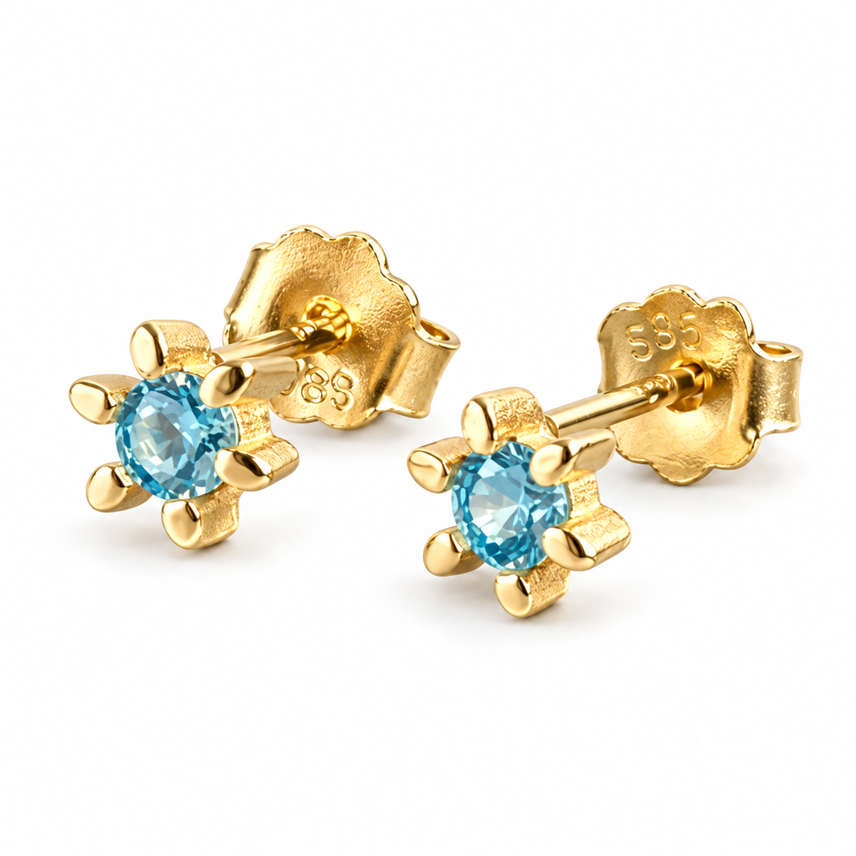 Ørestikker GIA Blue - Sterling Sølv