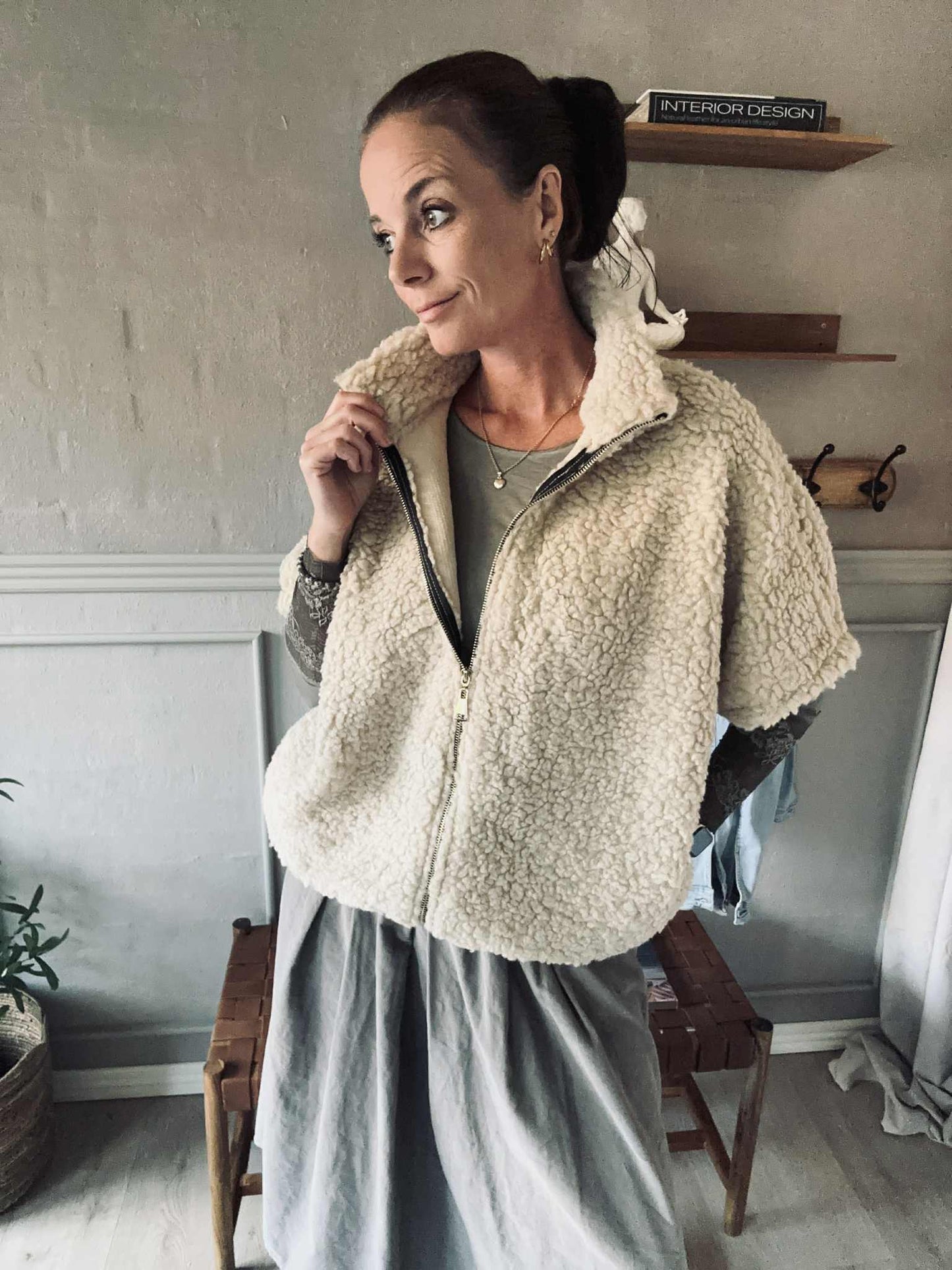 Vest Teddy beige