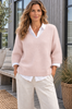 Strik Alpaca v-neck Rose - Depeche
