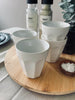 Café krus 250 ml - Hvid porcelæn 4 stk