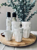 Café krus 330 ml - Hvid porcelæn 4 stk