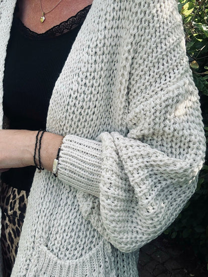 Cardigan Emma Lys beige - VIAMAJA.DK