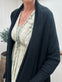 Cardigan Long style - Black - VIAMAJA.DK