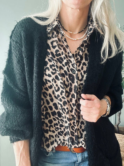 Cardigan Megan black - VIAMAJA.DK