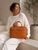 Laptoptaske Faust dobbelt - Cognac