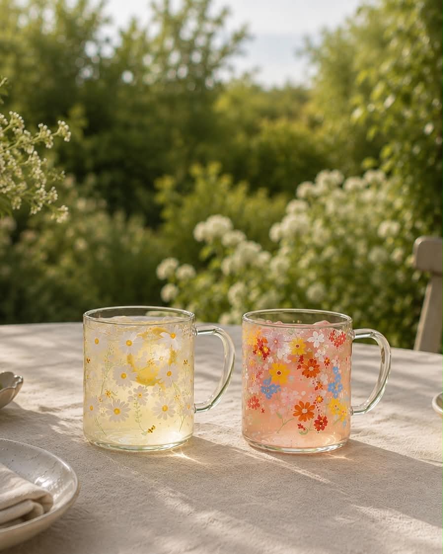 Krus i glas Summer - Color mix