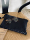 Clutch - Black HALLY i blød skind - VIAMAJA.DK