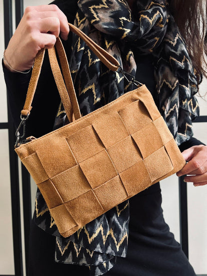 Clutch - Cognac Ruskind - VIAMAJA.DK