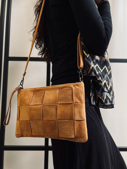Clutch - Cognac Ruskind - VIAMAJA.DK