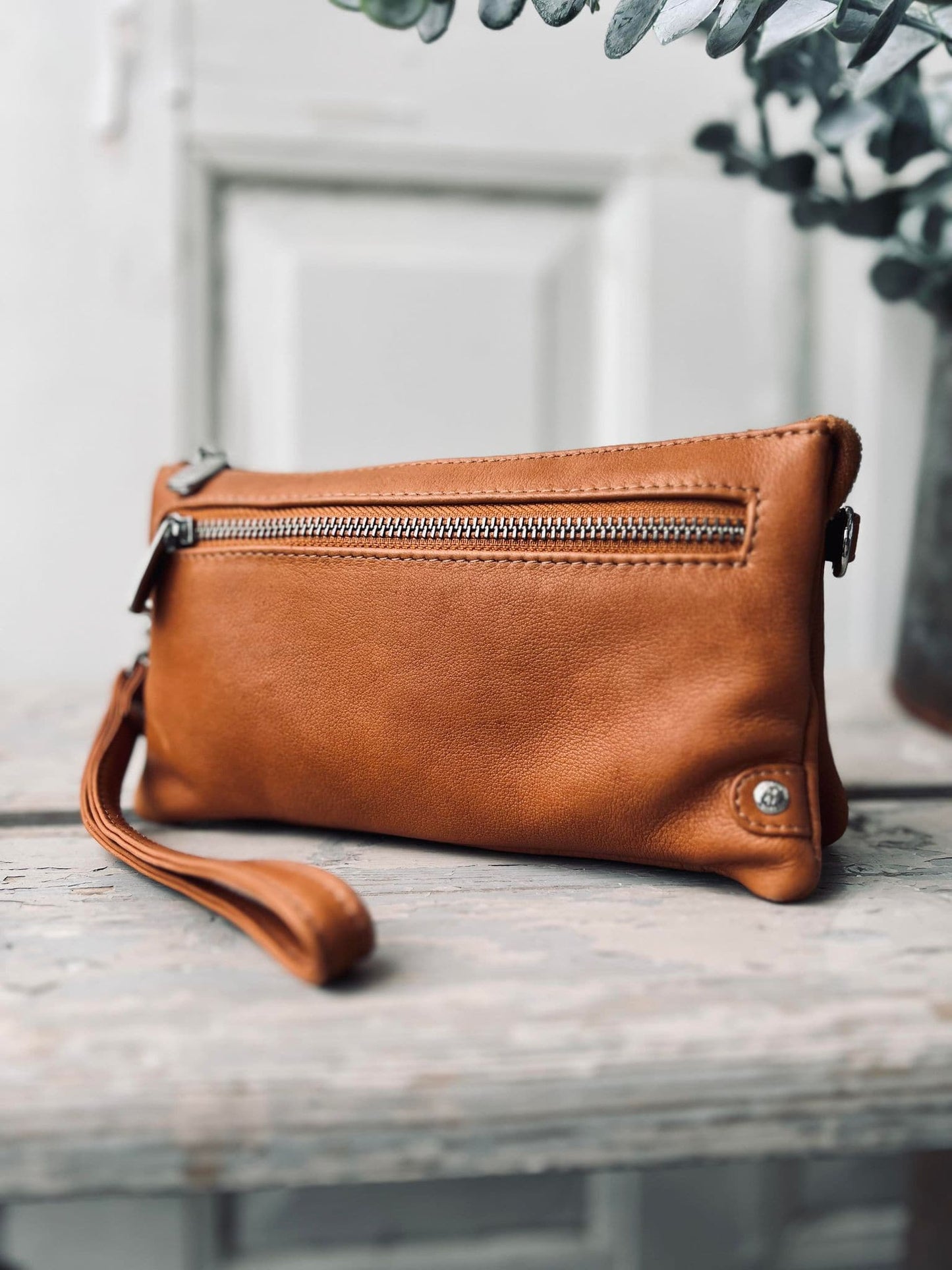 Clutch - FLORA Cognac - VIAMAJA.DK