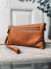 Clutch - FLORA Cognac