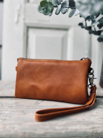 Clutch - FLORA Cognac - VIAMAJA.DK