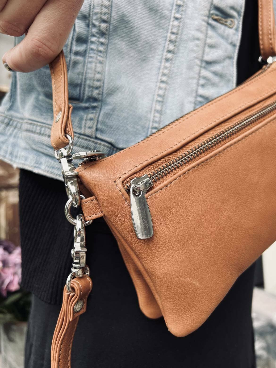 Clutch - FLORA Cognac - VIAMAJA.DK